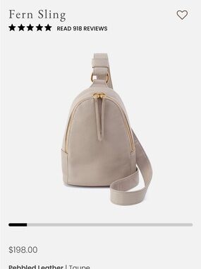 HOBO Fern Sling Crossbody in Taupe